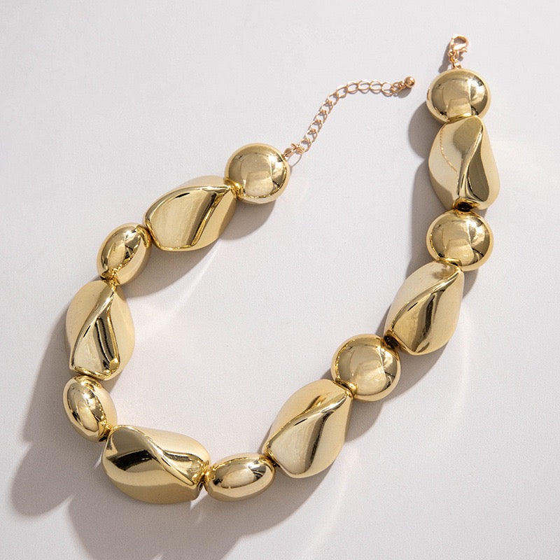 💫 Organic Gold Flow Necklace-N05