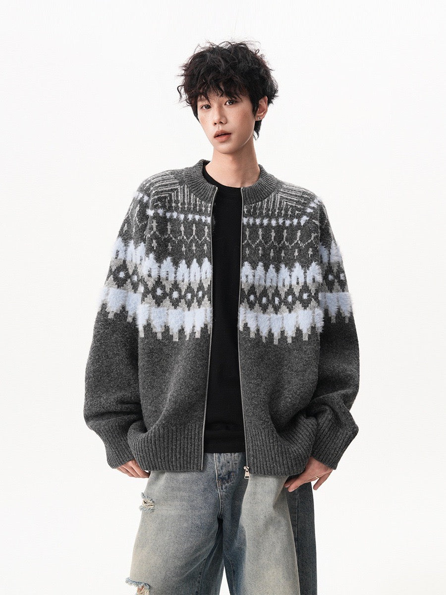 Nordic Knit Zip Cardigan – Soft Rebel Energy