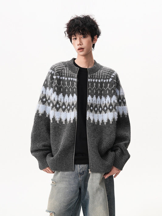 Nordic Knit Zip Cardigan – Soft Rebel Energy