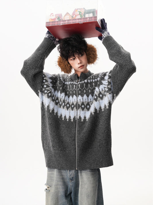 Nordic Knit Zip Cardigan – Soft Rebel Energy