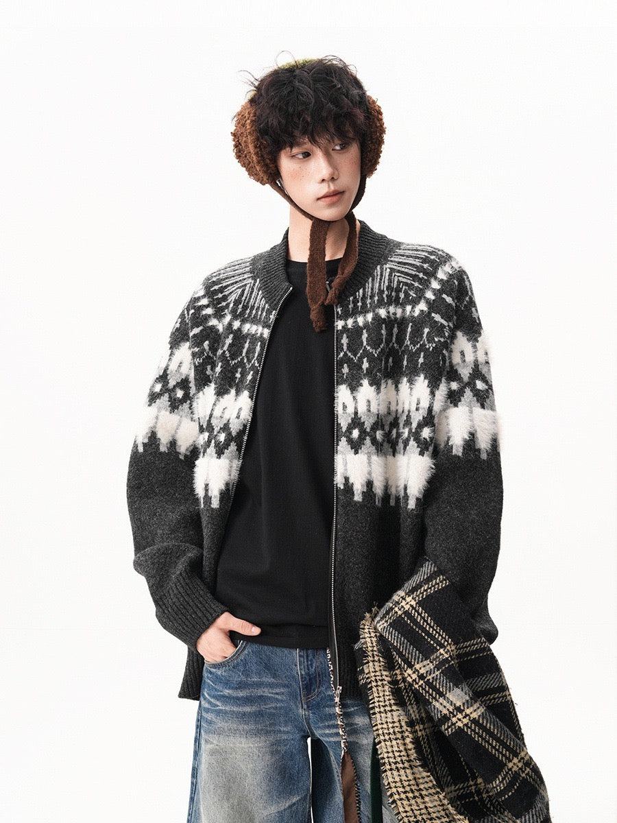 Nordic Knit Zip Cardigan – Soft Rebel Energy