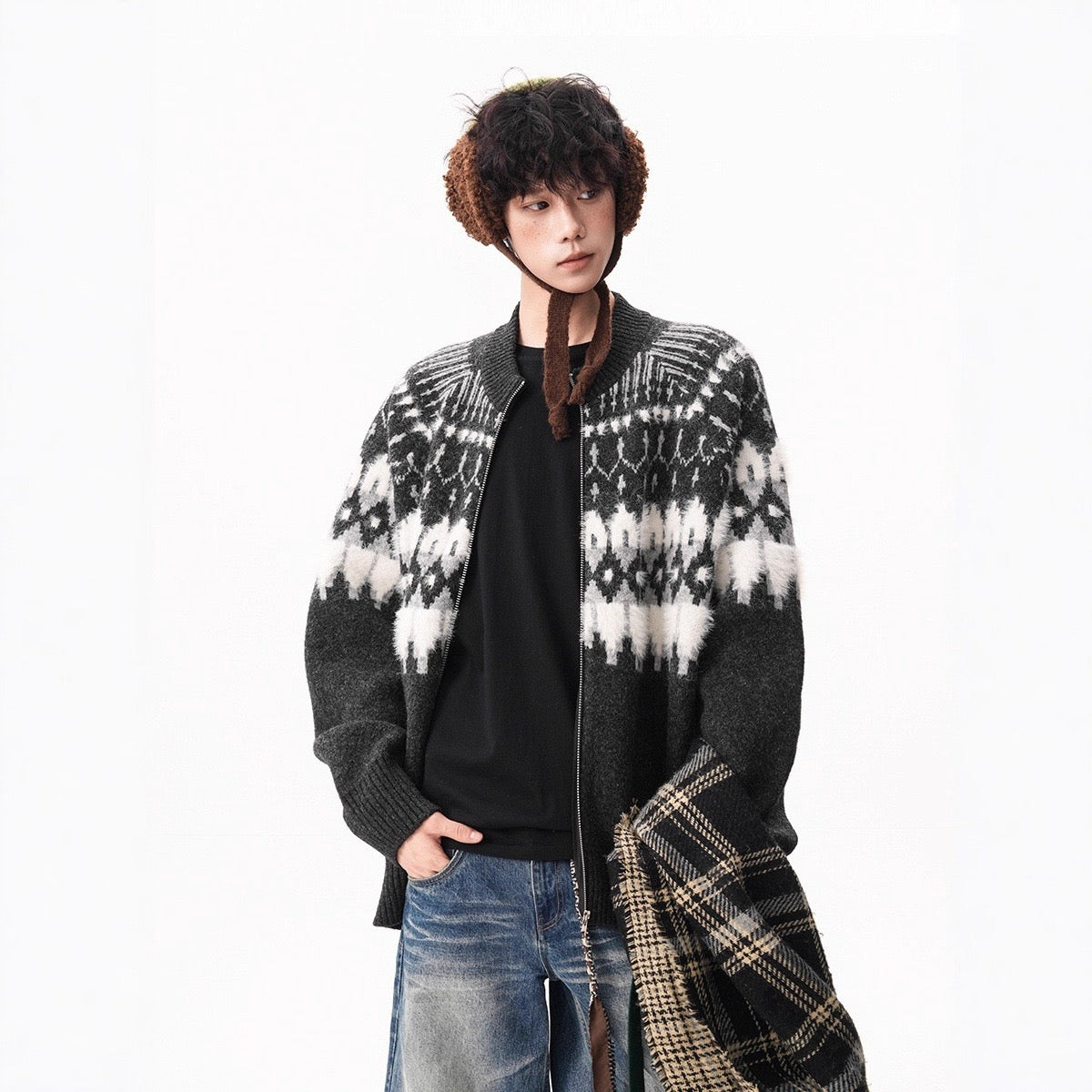 Nordic Knit Zip Cardigan – Soft Rebel Energy