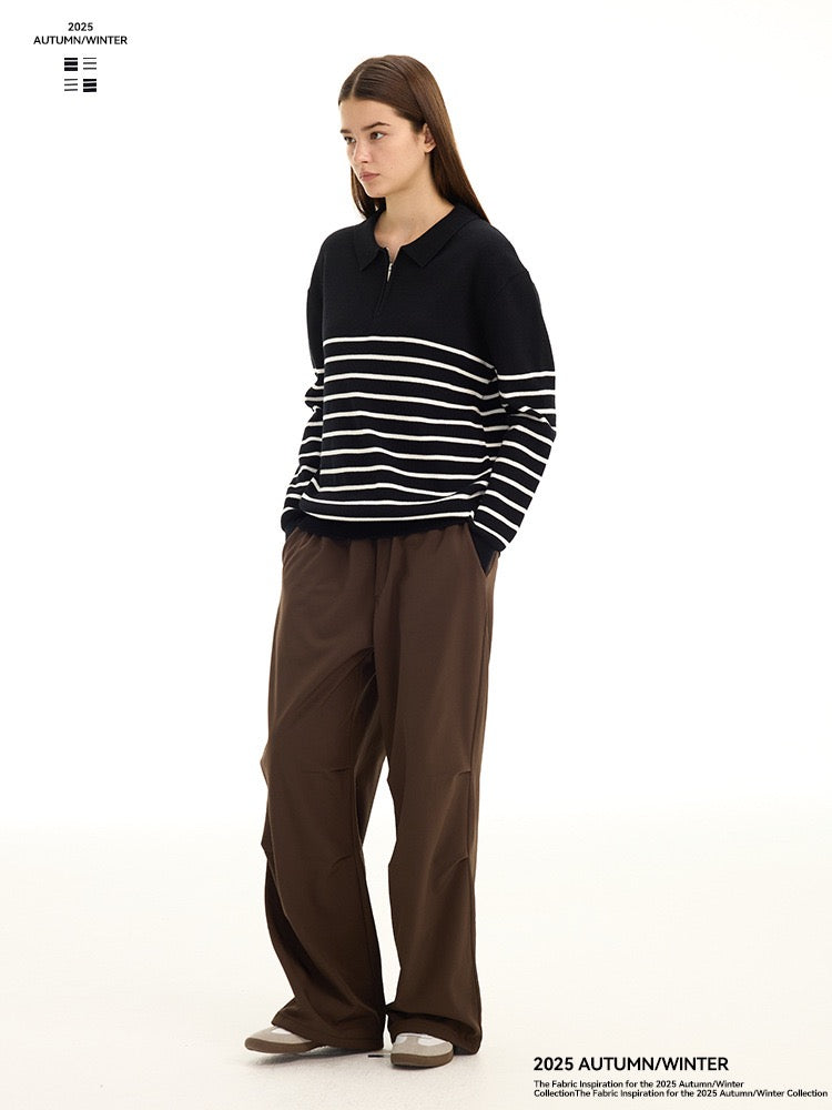 Striped Knit Polo