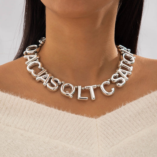 ✨ Chunky Letter Necklace-N01