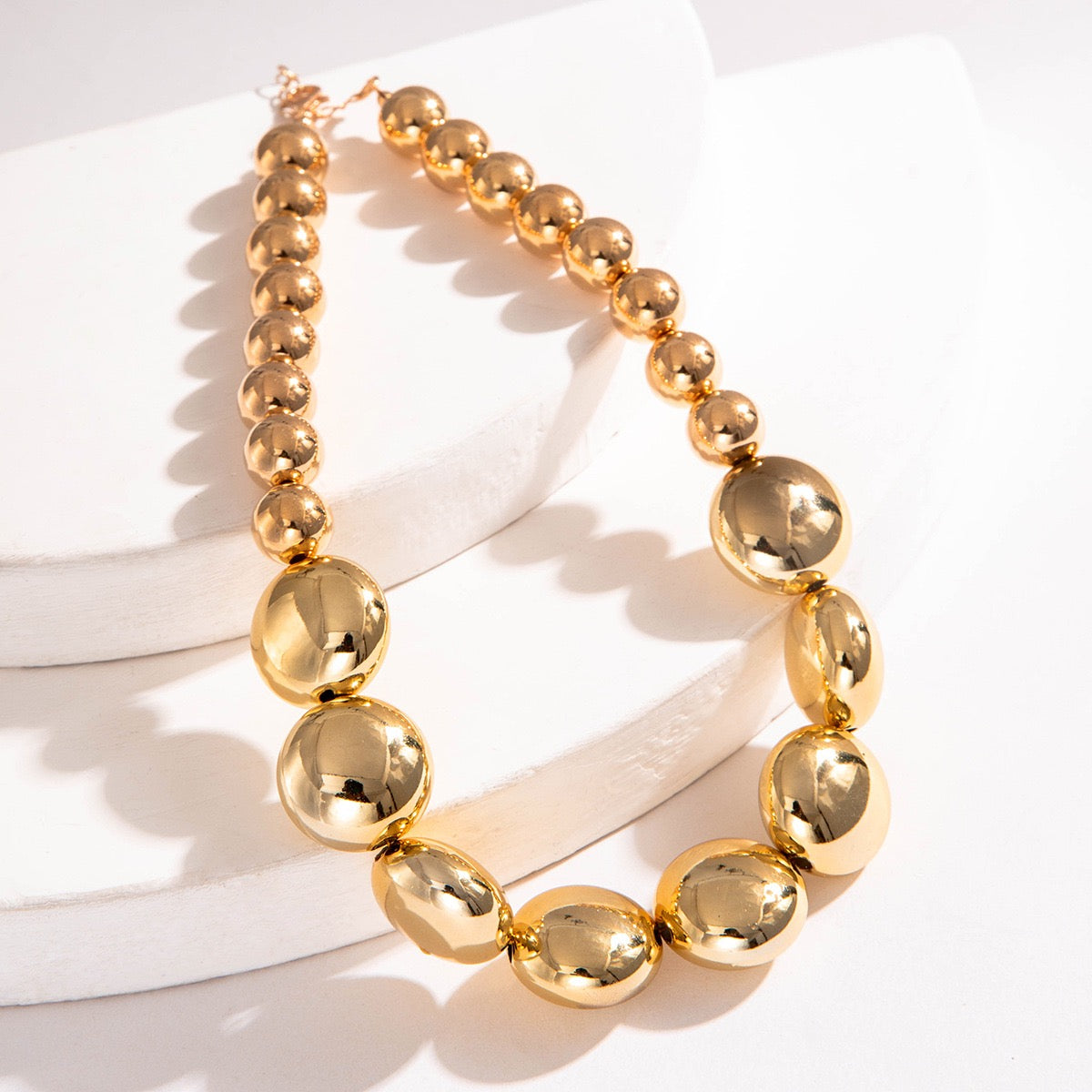 ✨ Molten Gold Orb Necklace-N04