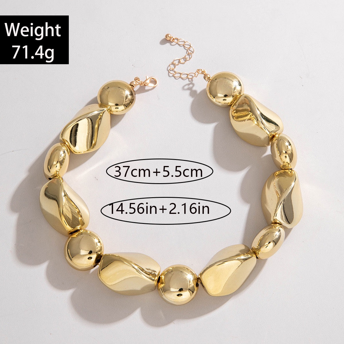 💫 Organic Gold Flow Necklace-N05