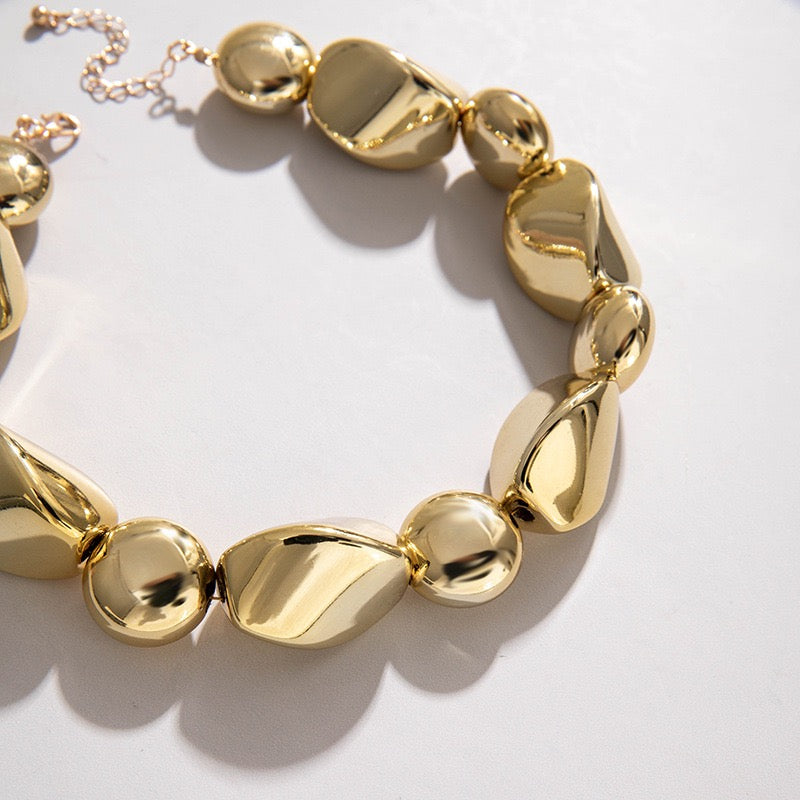 💫 Organic Gold Flow Necklace-N05